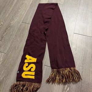 Maroon Scarf with Arizona State University Logo and Fringe